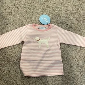 12M little English dog shirt, new with tags